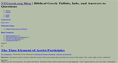 Desktop Screenshot of blog.ntgreek.org