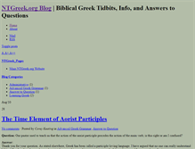 Tablet Screenshot of blog.ntgreek.org